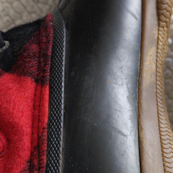 Sperry Size 6 Waterproof Wool Blend Buffalo Check Plaid Zip Laceup Duck Boots - Picture 10 of 13